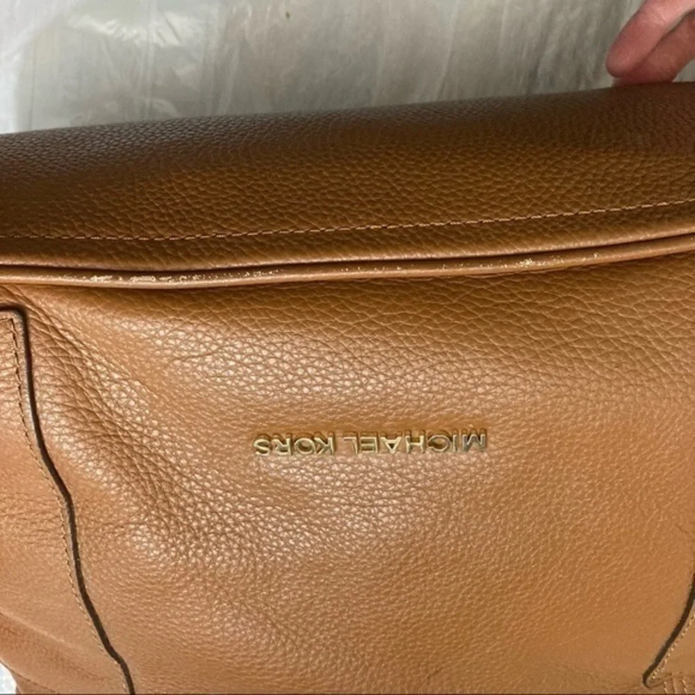 Michael kors brown leather Anita two way bag